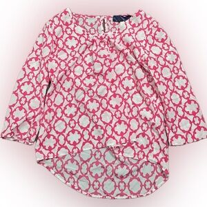 Blue Rain Anthropologie | Women's Pink and White Women's Top blouse